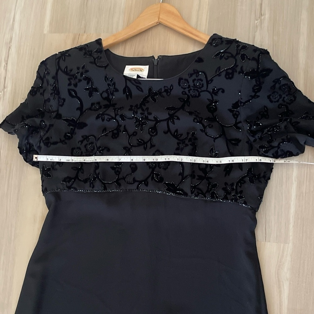 Talbot Elegant Black Evening Dress - Picture 9 of 13